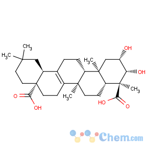 CAS No:1260-04-4 27-Norolean-13-ene-23,28-dioicacid, 2,3-dihydroxy-, (2b,3b,4a)-