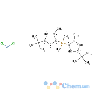 CAS No:126060-49-9 Zirconium,dichloro[rel-(1R,1'R)-(dimethylsilylene)bis[(1,2,3,4,5-h)-4-(1,1-dimethylethyl)-2-methyl-2,4-cyclopentadien-1-ylidene]]-