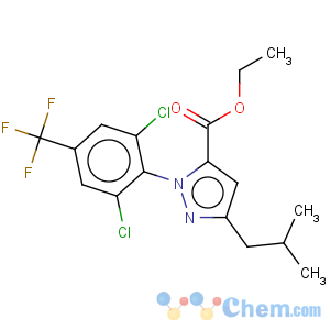 CAS No:126100-06-9 1-[2,6-Dichloro-4-(fluoromethyl)phenyl]-3-(2-methylpropyl)-1H-pyrazole-5-carboxylic acid ethyl ester