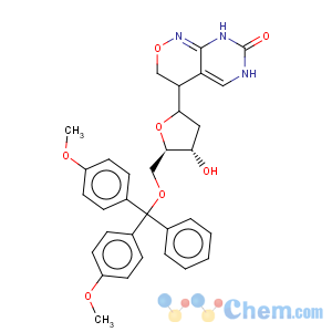 CAS No:126128-43-6 1H-Pyrimido[4,5-c][1,2]oxazin-7(3H)-one,6-[5-O-[bis(4-methoxyphenyl)phenylmethyl]-2-deoxy-b-D-erythro-pentofuranosyl]-4,6-dihydro-