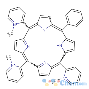 CAS No:126157-77-5 Pyridinium,2,2',2''-(20-phenyl-21H,23H-porphine-5,10,15-triyl)tris[1-methyl- (9CI)