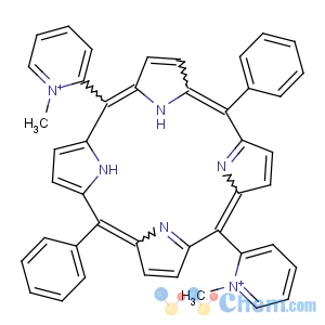 CAS No:126157-78-6 Pyridinium,2,2'-(10,20-diphenyl-21H,23H-porphine-5,15-diyl)bis[1-methyl-