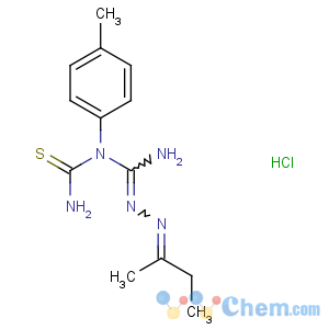CAS No:126281-57-0 1-[N-(butan-2-ylideneamino)carbamimidoyl]-1-(4-methylphenyl)thiourea hydrochloride