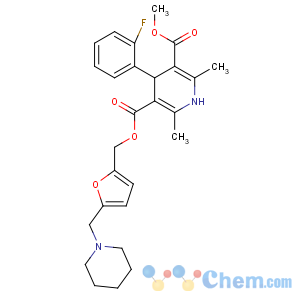 CAS No:126294-30-2 3-O-methyl 5-O-[[5-(piperidin-1-ylmethyl)furan-2-yl]methyl]<br />4-(2-fluorophenyl)-2,6-dimethyl-1,4-dihydropyridine-3,5-dicarboxylate
