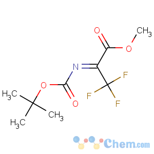 CAS No:126535-89-5 Propanoic acid,2-[[(1,1-dimethylethoxy)carbonyl]imino]-3,3,3-trifluoro-, methyl ester
