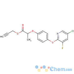 CAS No:126572-25-6 Propanoic acid,2-[4-[(5-chloro-3-fluoro-2-pyridinyl)oxy]phenoxy]-, 2-propyn-1-yl ester, (2R)-