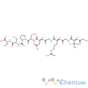CAS No:126716-28-7 L-Alanine,glycyl-3-mercapto-L-valylglycyl-L-arginylglycyl-L-a-aspartyl-L-seryl-L-prolyl-L-cysteinyl-, cyclic (2®