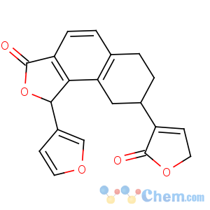 CAS No:126724-95-6 Naphtho[1,2-c]furan-3(1H)-one,8-(2,5-dihydro-2-oxo-3-furanyl)-1-(3-furanyl)-6,7,8,9-tetrahydro-, (1R,8S)-