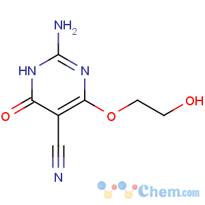 CAS No:126865-37-0 5-Pyrimidinecarbonitrile,2-amino-1,6-dihydro-4-(2-hydroxyethoxy)-6-oxo-