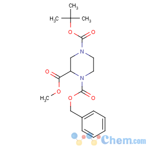 CAS No:126937-42-6 1-O-benzyl 4-O-tert-butyl 2-O-methyl piperazine-1,2,4-tricarboxylate