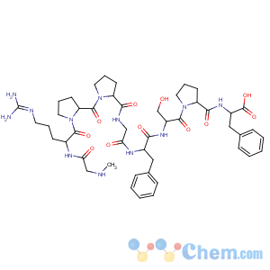 CAS No:126959-88-4 1-8-Bradykinin,N2-(N-methylglycyl)-8-D-phenylalanine-