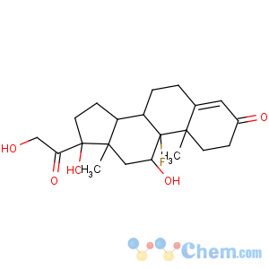 CAS No:127-31-1 (8S,9R,10S,11S,13S,14S,17R)-9-fluoro-11,<br />17-dihydroxy-17-(2-hydroxyacetyl)-10,13-dimethyl-1,2,6,7,8,11,12,14,15,<br />16-decahydrocyclopenta[a]phenanthren-3-one