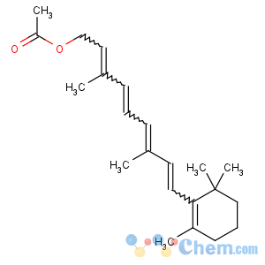 CAS No:127-47-9 [(2E,4E,6E,8E)-3,7-dimethyl-9-(2,6,6-trimethylcyclohexen-1-yl)nona-2,4,<br />6,8-tetraenyl] acetate