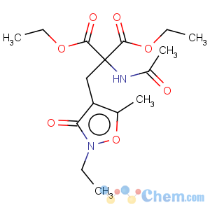 CAS No:127020-33-1 Propanedioic acid,2-(acetylamino)-2-[(2-ethyl-2,3-dihydro-5-methyl-3-oxo-4-isoxazolyl)methyl]-,1,3-diethyl ester