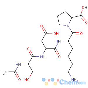 CAS No:127103-11-1 1-[2-[[2-[(2-acetamido-3-hydroxypropanoyl)amino]-3-carboxypropanoyl]<br />amino]-6-aminohexanoyl]pyrrolidine-2-carboxylic acid