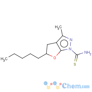 CAS No:127139-42-8 1H-Furo[2,3-c]pyrazole-1-carbothioamide,4,5-dihydro-3-methyl-5-pentyl-