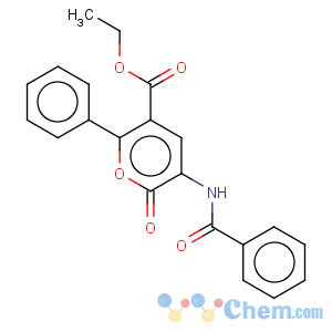 CAS No:127143-18-4 2H-Pyran-5-carboxylicacid, 3-(benzoylamino)-2-oxo-6-phenyl-, ethyl ester