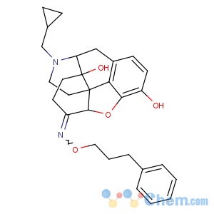 CAS No:127227-11-6 (4R,4aS,7E,7aR,12bS)-3-(cyclopropylmethyl)-7-(3-phenylpropoxyimino)-2,4,<br />5,6,7a,13-hexahydro-1H-4,12-methanobenzofuro[3,2-e]isoquinoline-4a,<br />9-diol