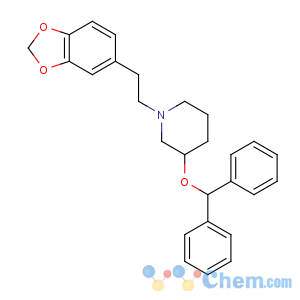 CAS No:127263-13-2 3-benzhydryloxy-1-[2-(1,3-benzodioxol-5-yl)ethyl]piperidine