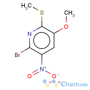 CAS No:127356-33-6 Pyridine,2-bromo-5-methoxy-6-(methylthio)-3-nitro-