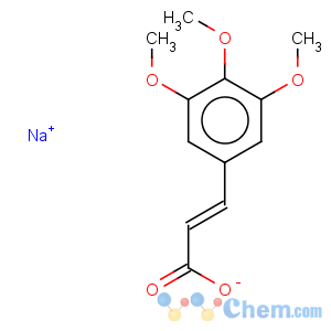 CAS No:127427-04-7 2-Propenoic acid,3-(3,4,5-trimethoxyphenyl)-, sodium salt (1:1)