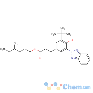 CAS No:127519-17-9 4-methylhexyl<br />3-[3-(benzotriazol-2-yl)-5-tert-butyl-4-hydroxyphenyl]propanoate