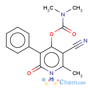 CAS No:127581-35-5 Dimethyl-carbamic acid 5-cyano-6-methyl-2-oxo-3-phenyl-1,2-dihydro-pyridin-4-yl ester