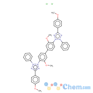 CAS No:127615-61-6 2H-Tetrazolium,2,2'-(3,3'-dimethoxy[1,1'-biphenyl]-4,4'-diyl)bis[5-(4-methoxyphenyl)-3-phenyl-,chloride (1:2)