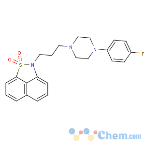 CAS No:127625-29-0 2H-Naphth[1,8-cd]isothiazole,2-[3-[4-(4-fluorophenyl)-1-piperazinyl]propyl]-, 1,1-dioxide
