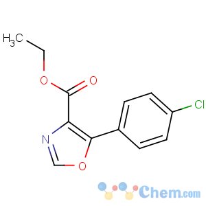 CAS No:127919-28-2 ethyl 5-(4-chlorophenyl)-1,3-oxazole-4-carboxylate