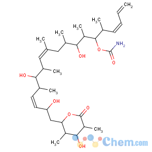 CAS No:127943-53-7 2H-Pyran-2-one,6-[(2S,3Z,5S,6S,7S,8Z,11S,12R,13S,14S,15S,16Z)-14-[(aminocarbonyl)oxy]-2,6,12-trihydroxy-5,7,9,11,13,15-hexamethyl-3,8,16,18-nonadecatetraen-1-yl]tetrahydro-4-hydroxy-3,5-dimethyl-,(3R,4S,5R,6S)-