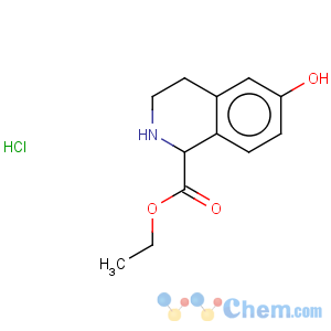 CAS No:128073-50-7 1-Isoquinolinecarboxylicacid, 1,2,3,4-tetrahydro-6-hydroxy-, ethyl ester, hydrochloride (1:1)