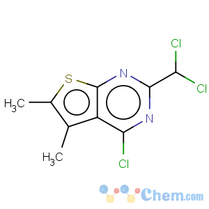 CAS No:128276-98-2 Thieno[2,3-d]pyrimidine,4-chloro-2-(dichloromethyl)-5,6-dimethyl-