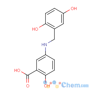 CAS No:128575-34-8 5-[(2,5-dihydroxyphenyl)methylamino]-2-hydroxybenzoic acid
