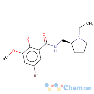 CAS No:128600-22-6 Benzamide,5-bromo-N-[[(2S)-1-ethyl-2-pyrrolidinyl]methyl]-2-hydroxy-3-methoxy-