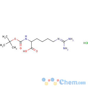 CAS No:128719-65-3 (2S)-6-(diaminomethylideneamino)-2-[(2-methylpropan-2-yl)<br />oxycarbonylamino]hexanoic acid