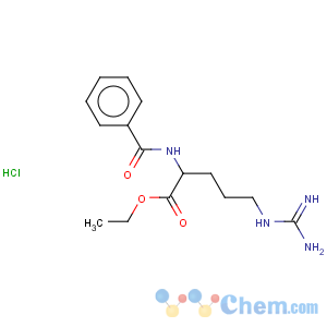 CAS No:128805-94-7 ethyl 5-{[amino(imino)methyl]amino}-2-(benzoylamino)pentanoate hydrochloride