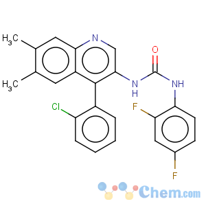 CAS No:128831-46-9 Urea,N-[4-(2-chlorophenyl)-6,7-dimethyl-3-quinolinyl]-N'-(2,4-difluorophenyl)-