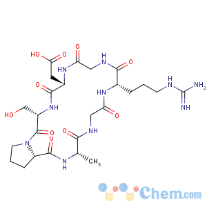 CAS No:128857-77-2 Cyclo(L-alanylglycyl-L-arginylglycyl-L-a-aspartyl-L-seryl-L-prolyl)(9CI)