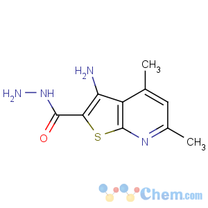 CAS No:128918-28-5 Thieno[2,3-b]pyridine-2-carboxylicacid, 3-amino-4,6-dimethyl-, hydrazide