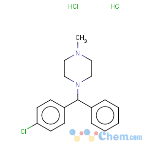 CAS No:129-71-5 Piperazine,1-[(4-chlorophenyl)phenylmethyl]-4-methyl-, hydrochloride (1:2)