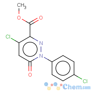 CAS No:129109-19-9 3-Pyridazinecarboxylicacid, 4-chloro-1-(4-chlorophenyl)-1,6-dihydro-6-oxo-, methyl ester