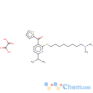 CAS No:129184-48-1 Methanone,[2-[[8-(dimethylamino)octyl]thio]-6-(1-methylethyl)-3-pyridinyl]-2-thienyl-