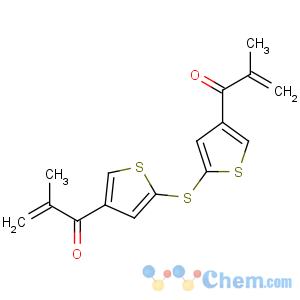 CAS No:129283-82-5 2-methyl-1-[5-[4-(2-methylprop-2-enoyl)thiophen-2-yl]sulfanylthiophen-3-<br />yl]prop-2-en-1-one