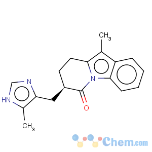 CAS No:129299-72-5 Pyrido[1,2-a]indol-6(7H)-one,8,9-dihydro-10-methyl-7-[(4-methyl-1H-imidazol-5-yl)methyl]-