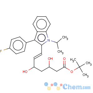 CAS No:129332-29-2 tert-Butyl (E)-3,5-dihydroxy-7-[3'-(4''-fluorophenyl)-1'-methylethyl-indol-2'-yl]-6-heptenoate