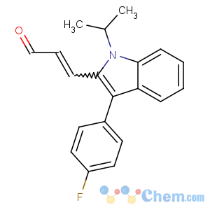 CAS No:129332-30-5 3-[3-(4-fluorophenyl)-1-propan-2-ylindol-2-yl]prop-2-enal