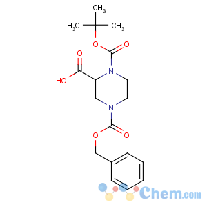 CAS No:129365-23-7 1-[(2-methylpropan-2-yl)oxycarbonyl]-4-phenylmethoxycarbonylpiperazine-<br />2-carboxylic acid