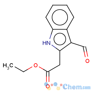 CAS No:129410-12-4 1H-Indole-2-aceticacid, 3-formyl-, ethyl ester