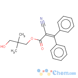 CAS No:129423-62-7 2-Propenoic acid,2-cyano-3,3-diphenyl-, 3-hydroxy-2,2-dimethylpropyl ester